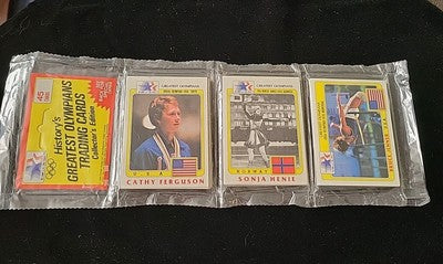 HISTORY'S GREATEST OLYMPIANS TRADING CARD SEALED RACK PACK  1983 Bruce Jenner