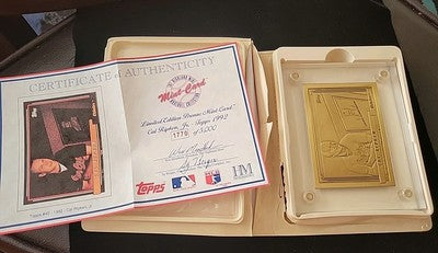 Cal Ripken Jr 1992 Highland Mint Mint Cards 1992 Topps Bronze #1770/5000