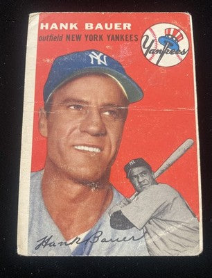 1954 Topps Baseball Lot ( 3 Cards) #60, #130 Hank Bauer, #230  F-G  Low Grade