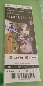 Paul Goldschmidt 2011 Signed MLB Debut Ticket Autograph Yankees Rookie PSA 9/10