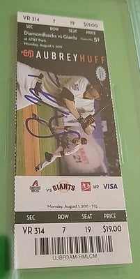 Paul Goldschmidt 2011 Signed MLB Debut Ticket Autograph Yankees Rookie PSA 9/10