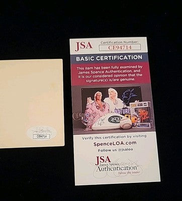 Yogi  Berra New York Yankees authentic autographed 3x5 card COA JSA