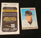 1970 Topps Sparky Anderson - Reds - Signed / Autographed Card - JSA COA