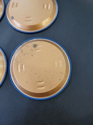 GIL HODGES Vintage 1969-72  New YORK METS 3 1/2" METAL COASTER Ex set of 6 #3