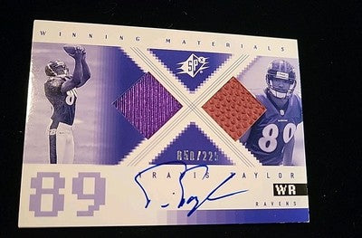 2000 SPx - Winning Materials Signatures #AWM-SA Travis Taylor 050/225 Upper Deck