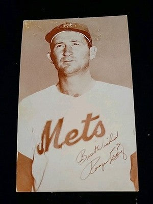 Roger Craig 1963 Exhibits Stat Back New York Mets VG Condition