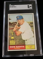 1961 TOPPS #35 RON SANTO (RC) Rookie Card SGC 5 EX