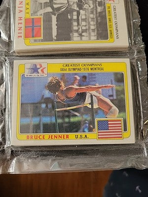 HISTORY'S GREATEST OLYMPIANS TRADING CARD SEALED RACK PACK  1983 Bruce Jenner