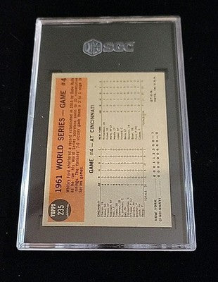 1962 Topps Baseball #235 World Series Game 4 Ford Sets New Mark SGC 7