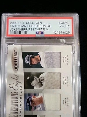 2009 ULTIMATE COLLECTION GENERATIONS EIGHT MEMORABILIA #G8M4 17/35 DiMaggio PSA