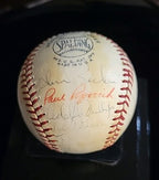 1967 Chicago Cubs team signed Baseball 26 Signatures Santo, Jenkins, Banks JSA