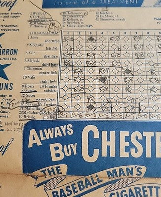 1947 New York Yankees Vs Philadelphia Athletics Program Joe DiMaggio Yogi Berra
