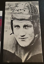 Bronko Nagurski Signed Photo 4x6 1/2" Beautiful Signature JSA COA Authentication