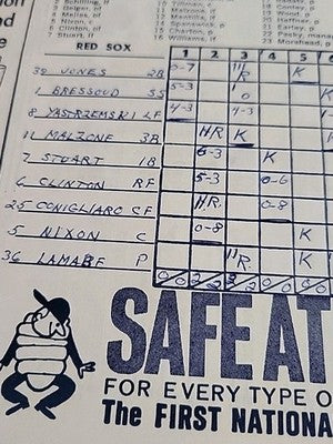 Tony Conigliaro 1964 Boston Red Sox Program 1st HR Opening Day  Scored⚾️ NR/Mint