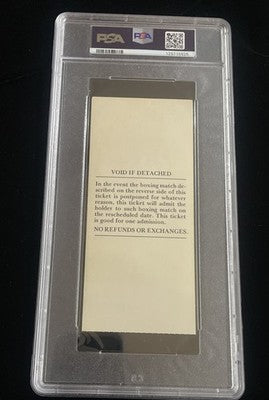 1980 Larry Holmes / Muhammad Ali Boxing Caesars Palace PSA VG-EX 4 Ticket Stub