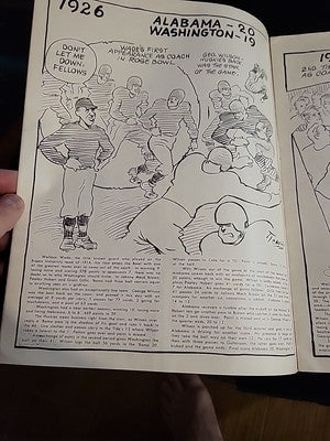 1902-1948 ROSE BOWL CARTOON HISTORY SOUVENIR BY JOHN CROSS PASADENA CA