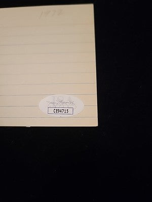 Frank Crosetti New York Yankees authentic autographed 3x5 card COA JSA