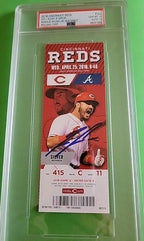 Ronald Acuna Autographed MLB DEBUT TICKET PSA 10 GEM MT AUTO 10 MVP Just Graded