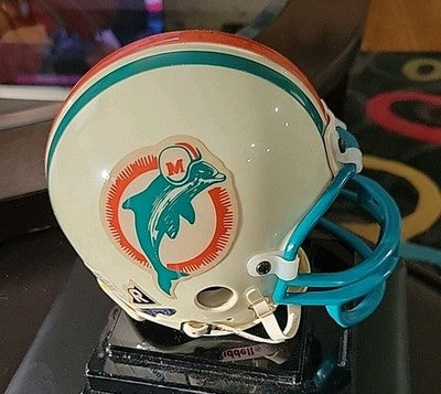 DAN MARINO signed DOLPHINS mini helmet JSA COA