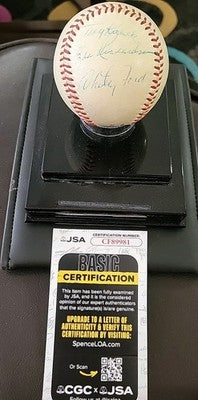 1950s-60s N.Y Yankees Greats Vintage Autographed Baseball (6) Ford Slaughter JSA
