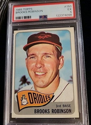 1965 Topps #150 Brooks Robinson PSA 5 EX,  Baltimore Orioles HOF  Undergraded