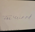 Joe Wood Boston Red Sox authentic autographed 3x5 card COA JSA