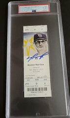 David Ortiz Signed Autographed Rays 9/12/2015 ticket  500th HR Homerun Red Sox