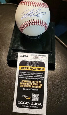 Dalton Rushing Signed Auto 2024 Official NL Ball LA Dodgers JSA AUTHENTIC