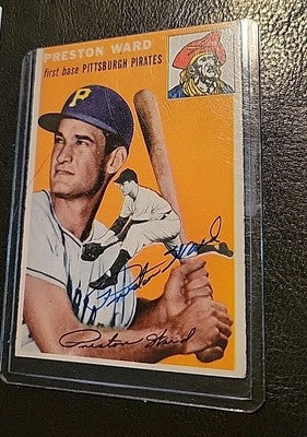 Preston Ward Pittsburgh Pirates Signed 1954 Topps Autograph Card JSA AUTHENTIC