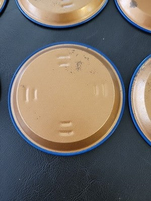 GIL HODGES Vintage 1969-72  New YORK METS 3 1/2" METAL COASTER Ex set of 6 #3