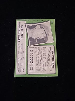 1971 Topps #380 Ted Williams - VG/EX