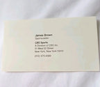 James Brown  Signed 1989 Pro Set Football Card  Announcer CBS Sports JSA COA