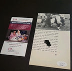 Bronko Nagurski Signed Photo 4x6 1/2" Beautiful Signature JSA COA Authentication