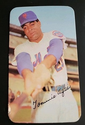 1971 Topps Supers #36 TOMMIE AGEE New York Mets VG/EX