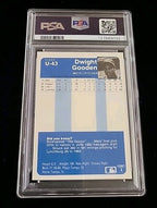1984 Fleer Update  #U-43 Dwight Gooden PSA 9 MINT. Low Pop