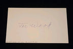 Joe Wood Boston Red Sox authentic autographed 3x5 card COA JSA
