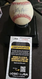 Wally Joyner autograph signed Official Bobby Brown MLB Baseball  COA JSA