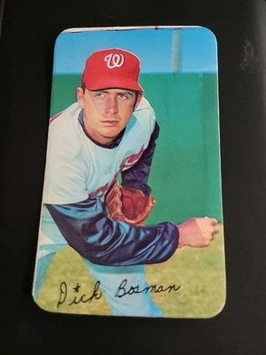 1970 Topps Super  Richard Bosman #22 Washington Senators  Ex