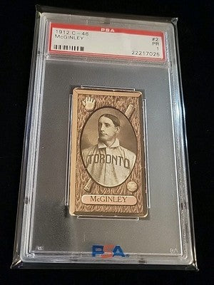 1912 Imperial Tobacco C46  James McGinley  #2 Toronto International League PSA 1