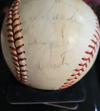 1967 Chicago Cubs team signed Baseball 26 Signatures Santo, Jenkins, Banks JSA