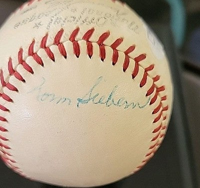 1950s-60s N.Y Yankees Greats Vintage Autographed Baseball (6) Ford Slaughter JSA