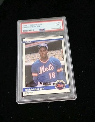 1984 Fleer Update  #U-43 Dwight Gooden PSA 9 MINT. Low Pop