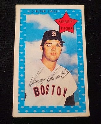 1971 Kelloggs 3-D Sonny Siebert  Boston Red Sox #24 F-G