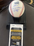 Dino Ebel Signed Auto 2024 World Series Logo Ball LA Dodgers JSA AUTHENTIC
