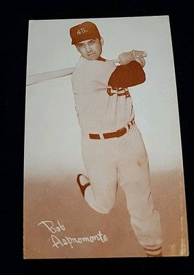 Bob Aspromonte 1963 Exhibit Red Stats On Back VG/Ex  Houston Colts