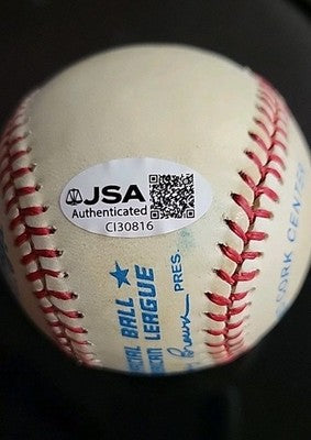 Wally Joyner autograph signed Official Bobby Brown MLB Baseball  COA JSA