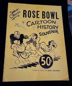 1902-1948 ROSE BOWL CARTOON HISTORY SOUVENIR BY JOHN CROSS PASADENA CA