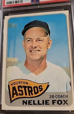 1965 TOPPS BASEBALL CARD #485 NELLIE FOX PSA 4  Terribly Undergraded!