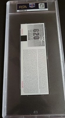 David Ortiz Signed Autographed Rays 9/12/2015 ticket  500th HR Homerun Red Sox