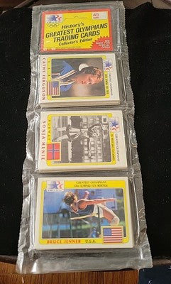 HISTORY'S GREATEST OLYMPIANS TRADING CARD SEALED RACK PACK  1983 Bruce Jenner